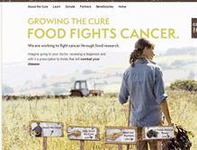 Tablet Screenshot of growingthecure.org
